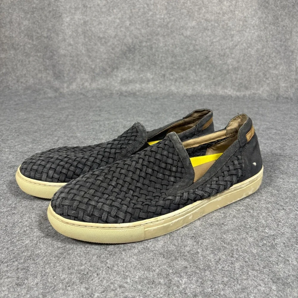 Donald J‎ Pliner Karter3-FL Slip On 11M Charcoal Woven Suede